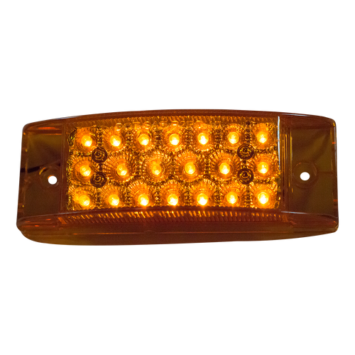 Heavy Duty Lighting 2in. x 6in. Amber Surface Mount Clearance Light 20 LED - HD60020Y