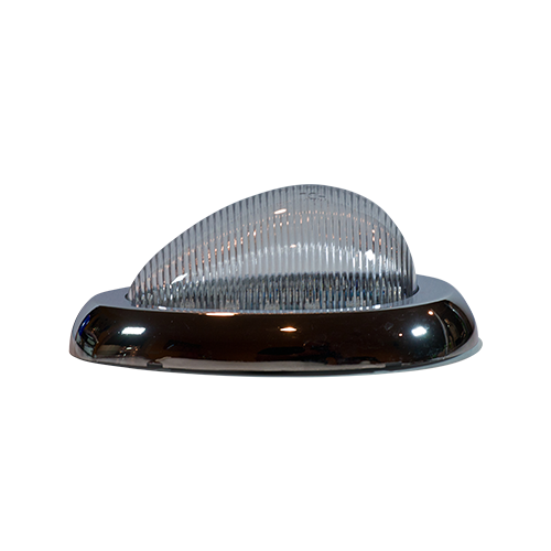 Heavy Duty Lighting Freightliner 3-Wire 15 LED Amber Teardrop Side Marker Turn Light with Clear Lens - HD63015YCSD-3CB