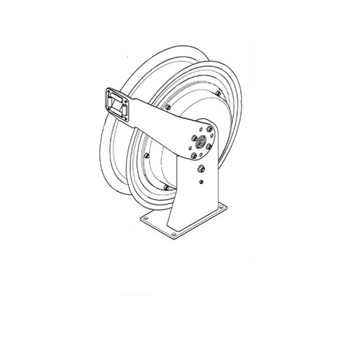 Alemite 300 PSI/21 Bar Heavy Duty Hose Reel with Low-Pressure Swivel Assembly - 7336-B
