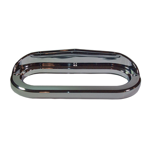 Heavy Duty Lighting 6 in. Oval Chrome Plastic Bezel with Visor - HD60097PC