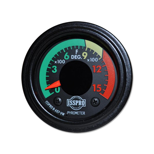 ISSPRO Electric Pyrometer Gauge Black 0-1500 F - R607VW