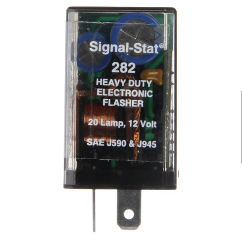 Signal-Stat 70-120 FPM 20 Light Electro-Mechanical Plastic Flasher Module 12V with 2 Blade Terminals by Truck-Lite - 282