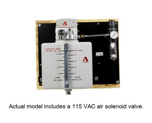 Alemite Plate Mounted Centralized Oil Lubricator 1 CFM with Low-Level Switch, Oil Heater and Air Solenoid Valve 115 VAC - 3942-CC