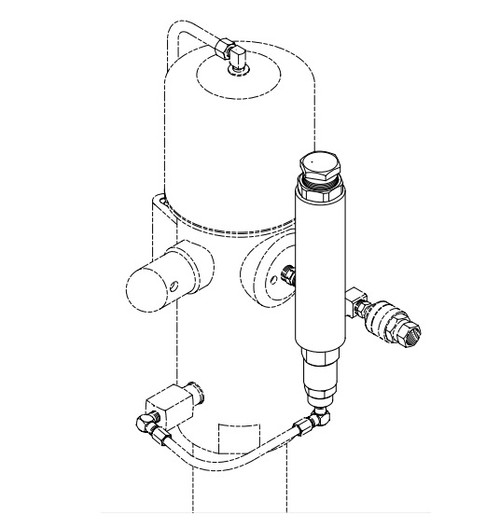 Alemite Pressure Control Assembly 200 PSI - 7500 PSI with 1/4 in. NPTF Female - 319800-1