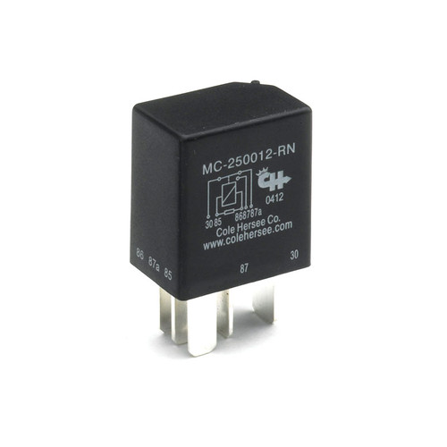 Cole Hersee Micro Relay 25A at 12V DC with Resistor - Bulk Pkg - MC-250012-RN