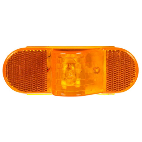 Truck-Lite 60 Series 1 Bulb Yellow Oval Incandescent Side Turn Signal Light 12V with Horizontal Mount - 60215Y