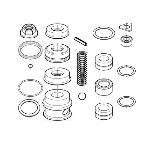 Alemite Major Repair Kit For High-Pressure RAM Pump 9941, 9949 and 9940 - 393714