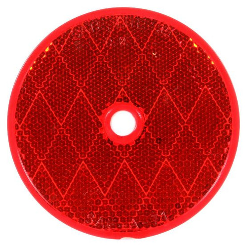 Truck-Lite 3 In. Red Round Reflector with 1 Screw/Nail/Rivet - 98006R