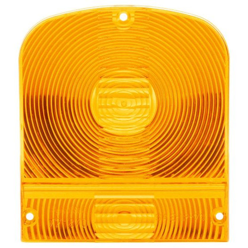 Signal-Stat Yellow Rectangular Acrylic Replacement Lens for Signal Lights with 3 Screw Mount - 8923A by Truck-Lite