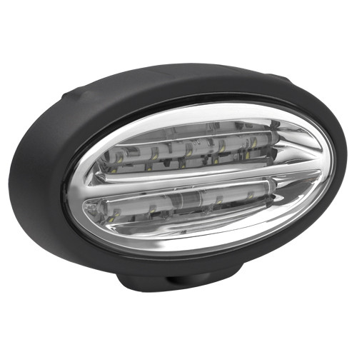 JW Speaker Model 660 7 in. x 3 in. Oval LED Work Light 12-24V with Flood Beam Pattern and Panel Mount - 0548521