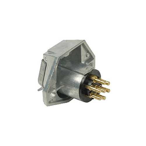 Pollak 7-Way Bullet Termination Style Socket Bullet with Solid Brass Terminals - Packaged - 11-797P