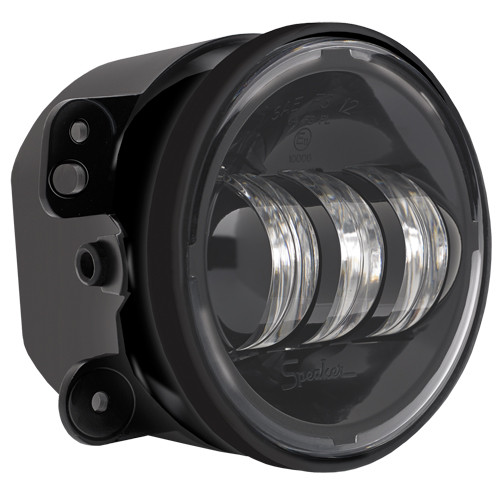 JW Speaker Model 6145 4 in. Round LED Fog Light 12V with Black Inner Bezel and Bumper Mount - 0547971