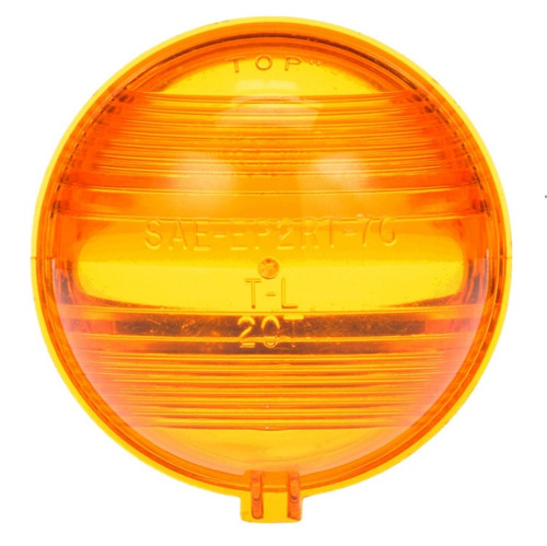 Truck-Lite Yellow Round Polycarbonate Replacement Lens for Signal Lighting Lights (20301Y, 20304Y, 20316Y) and Signal-Stat 9354 Series with Snap-Fit - 99005Y