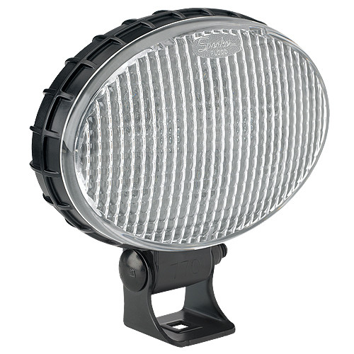 JW Speaker Model 770 XD 5 in. x 3 in. Oval LED Work Light 12-48V with Flood Beam Pattern and PE12015792 Connector - 1706461