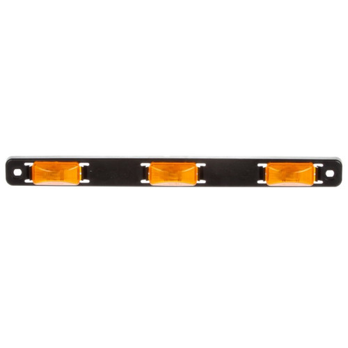 Truck-Lite 6 in. 15 Series 3 Lights Yellow Rectangular Incandescent Identification Bar Light 12V - 15745Y