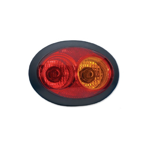 JW Speaker 4 in. x 6 in. Oval Incandescent Stop, Tail and Turn Light 12V - Model 7120 - 1800451