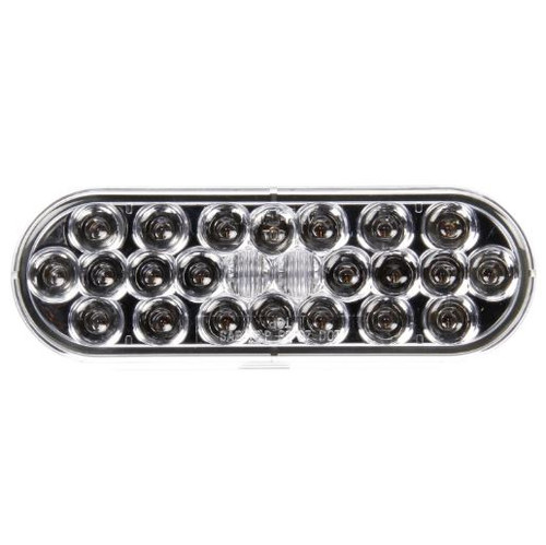 Signal-Stat 24 Diode Clear/Yellow Oval LED Front/Park/Turn Light 12V - 6051A by Truck-Lite