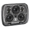 JW Speaker 5 in. x 7 in. LED High/Low Headlight 12-24V with Muscle Chrome Inner Bezel - Model 8900 -0546571