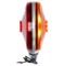 Signal-Stat 1 Bulb Red/Yellow Round Incandescent Fender Mount Dual Face Pedestal Light 12V - 3862 by Truck-Lite