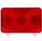 Truck-Lite 1 Bulb Red Rectangular Incandescent Bus Stop/Turn/Tail Light 12V - 07081