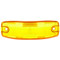 Signal-Stat Yellow Rectangular Polycarbonate Replacement Lens for Signal Lights with 2 Screw Mount - 8918A by Truck-Lite