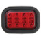 JW Speaker 5 in. x 7 in. Rectangular LED Stop and Tail Light 12-24V with Red Lens and Deutsch Harness - Model 245 - 0343911