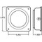 Truck-Lite 10 Series Silver Aluminum Closed Back Bracket Mount Used In Round Shape Lights Kit - 10413