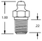 Alemite Straight Threaded Leakproof Fitting with 33/64 in. Shank Length - 1634-B