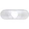 Truck-Lite Clear Oval Polycarbonate Replacement Lens for Dome and Utility 60340R/Y, 60345C and 60834C - 99184C