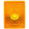 Truck-Lite Yellow Rectangular Acrylic Replacement Lens for Do-Ray 8845R/Y-1, Pedestal Lights 70352, 70353, 70356 and 70357, Signal-Stat 4758, 4759 and 8864/A - 99086Y