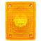 Truck-Lite Yellow Rectangular Acrylic Replacement Lens for Do-Ray 8845R/Y-1, Pedestal Lights 70352, 70353, 70356 and 70357, Signal-Stat 4758, 4759 and 8864/A - 99086Y