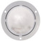 Truck-Lite 40 Series 1 Bulb Clear Round Incandescent Dome Light 12V with Gray Flange - 40223