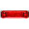 Truck-Lite 19 Series 2 Diode Red Rectangular LED Marker Clearance Light Kit 12V with Black Polycarbonate Bracket Mount - 19032R