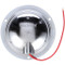 Truck-Lite 80 Series 1 Bulb Clear Round Incandescent Dome Light 12V with Chrome Flange Mount - 80423C