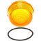 Signal-Stat Yellow Round Polycarbonate Snap-Fit Replacement Lens for Cab Marker GM 799386 - 9081A by Truck-Lite