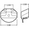 Truck-Lite Chrome Polycarbonate Bracket Mount Used In Rectangular Shape 15 Series Lights - 15732