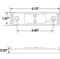 Truck-Lite 19 Series Gray Polycarbonate Open Back Bracket Mount Used in Rectangular Shape Lights - 19737