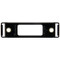 Truck-Lite 19 Series Black Polycarbonate Open Back Bracket Mount Used in Rectangular Shape Lights - 19728