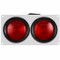 Truck-Lite 40 Series Left Hand Side Red Round Incandescent Stop/Turn/Tail Light Module 12V - Bulk Pkg - 40742-3