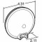 Truck-Lite 40 Series Clear Round Incandescent Back-Up Light 12V with Grommet Mount - Bulk Pkg - 40204-3