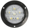 Truck-Lite Super 44 6 Diode Diamond Shell Clear Round LED Back-Up Light 12V with Fit N Forget S.S. and Black Flange - 44992C