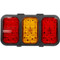 Truck-Lite 45 Series LED Black Polypropylene Left Hand Side Rear Fog Lights/Side/Turn Signal Light Module 12-24V - 45421