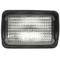 Truck-Lite 4x6 in. 80 Series 1 Bulb Black Rectangular Halogen Wide Flood Light 12V with Stripped Ends - 80396