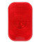 Truck-Lite 45 Series 1 Bulb Red Rectangular Reflectorized Incandescent LLV Stop/Turn/Tail Light Kit 12V - Bulk Pkg - 45022R3