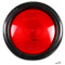 Truck-Lite 40 Series 1 Bulb Red Round Incandescent Stop/Turn/Tail Light Kit 12V with Black Grommet Mount - 40302R