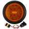 Truck-Lite Super 44 42 Diode Yellow Round LED Rear Turn Signal Light Kit 12V with Black Grommet Mount - 44001Y