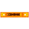 Truck-Lite 35 Series 1 Diode Yellow Rectangular LED Marker Clearance Light 12V with 2 Screw Mount and Diamond Shell - 35880Y