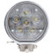 Truck-Lite 81 Series 6 Diode Chrome Clear Round LED Spot Light 12V - 81395