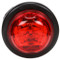 Truck-Lite 30 Series 8 Diode LED Red Round High Profile Marker Clearance Light Kit 12V with Black PVC Grommet Mount - 30075R