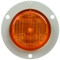 Truck-Lite 30 Series 2 Diode LED Yellow Round Marker Clearance Light Kit 12V with Gray Polycarbonate Flush Mount - 30051Y
